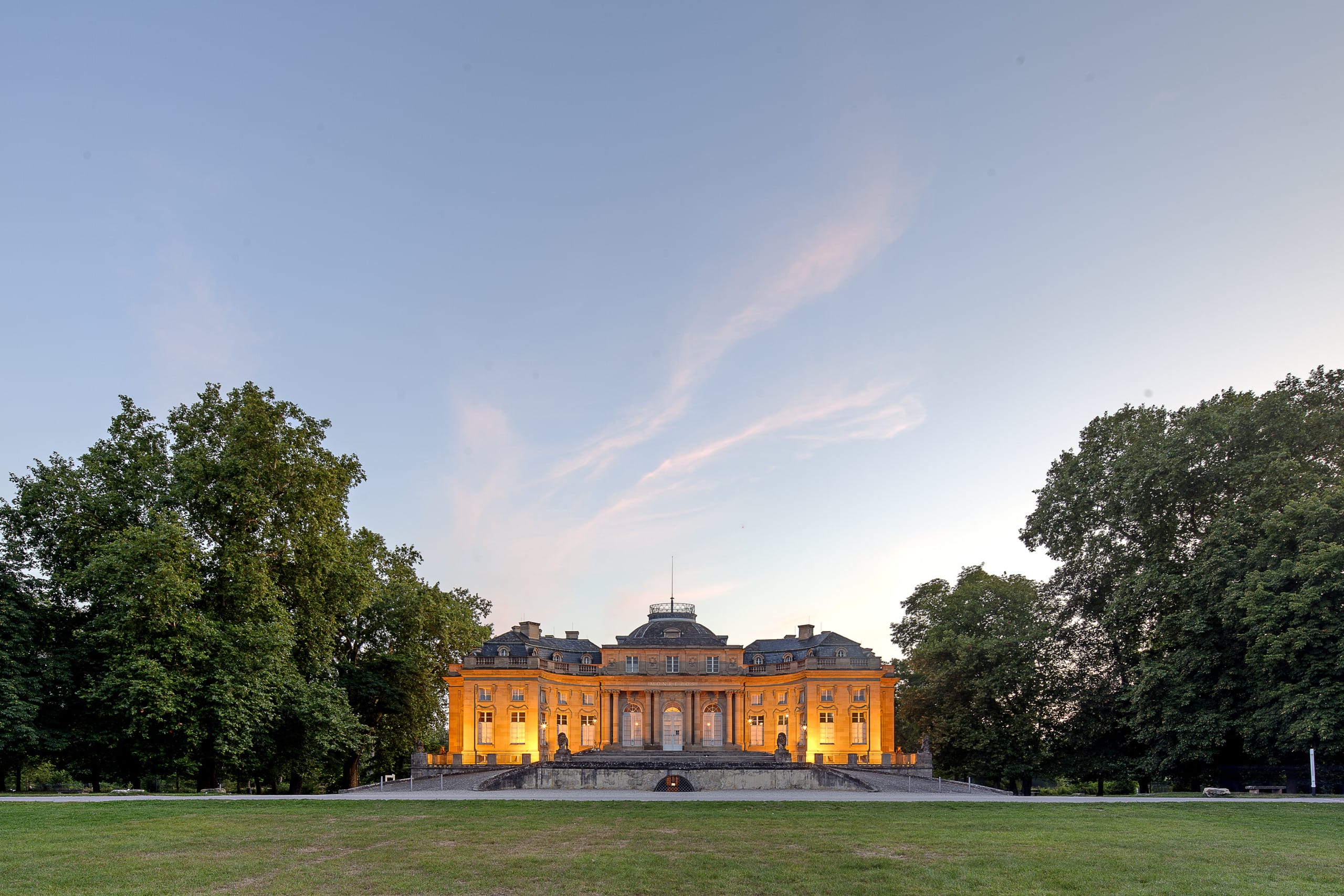 Bildarstellung von Schloss Monrepos bei Abendstimmung © Daniel Stauch